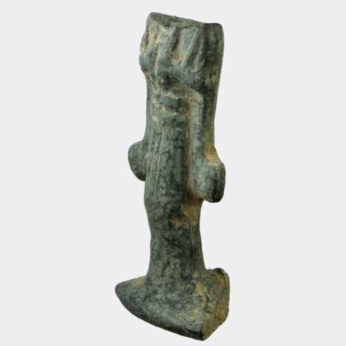 Etruscan bucchero ware figure fragment