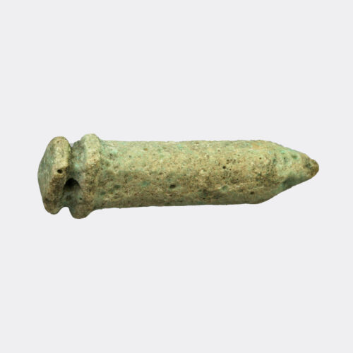 Egyptian faience papyrus column amulet
