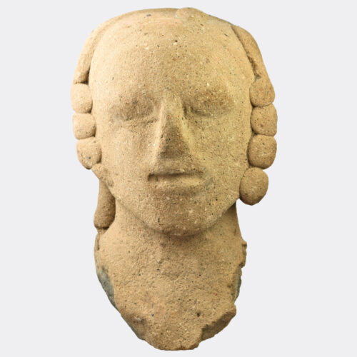 Pre-Columbian pottery head