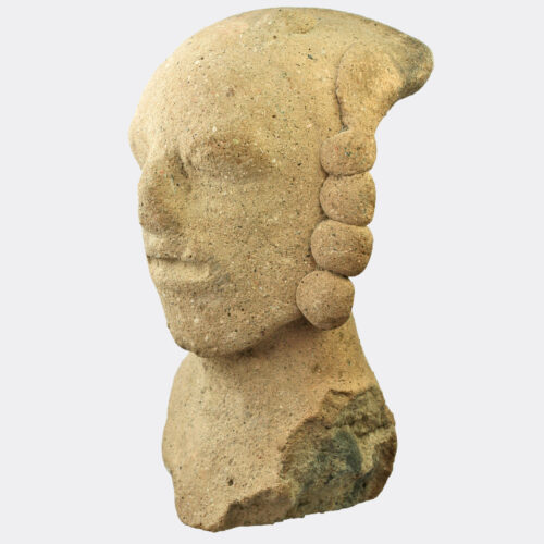 Pre-Columbian pottery head