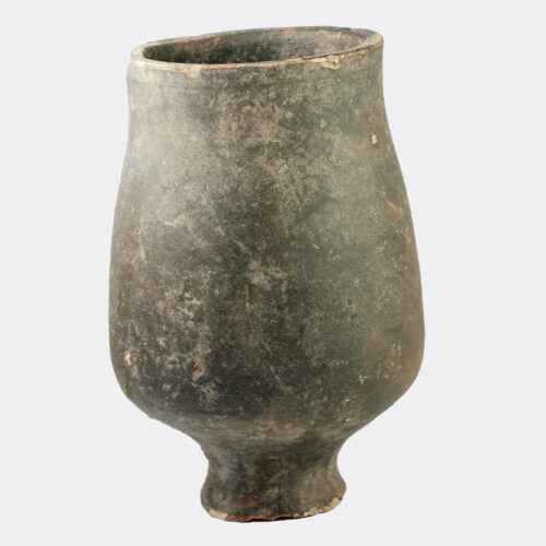Roman terra nigra pottery beaker