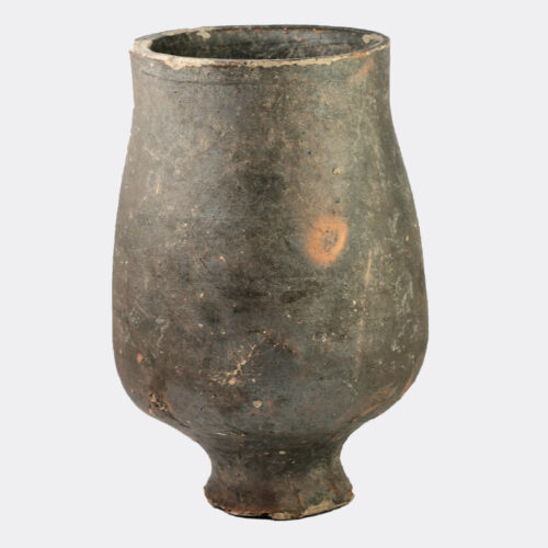 Roman terra nigra pottery beaker
