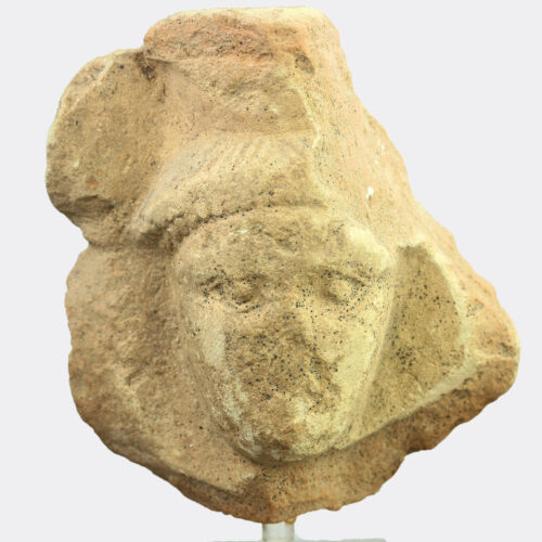 Near Eastern terracotta Astarte head fragment