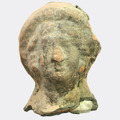 Roman terracotta head fragment