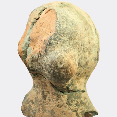 Roman terracotta head fragment
