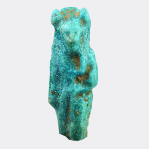 Egyptian faience Sekhmet amulet