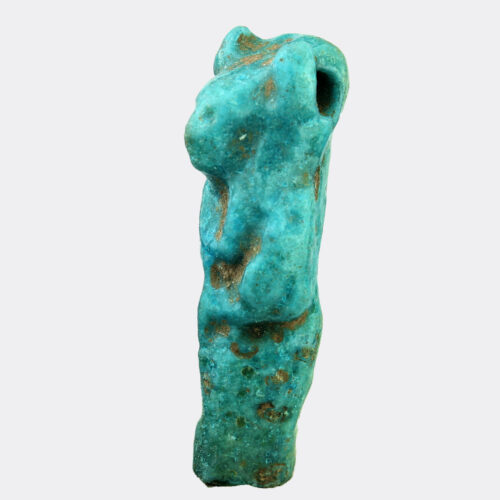 Egyptian faience Sekhmet amulet