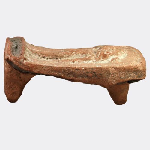 Egyptian terracotta childbirth bed figurine