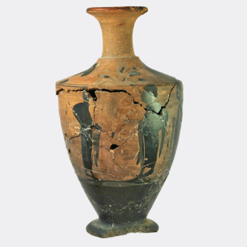 Greek Attic black figure lekythos