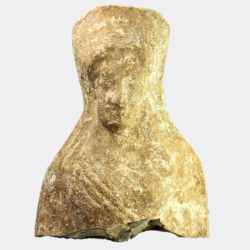 Greek votive terracotta kore fragment