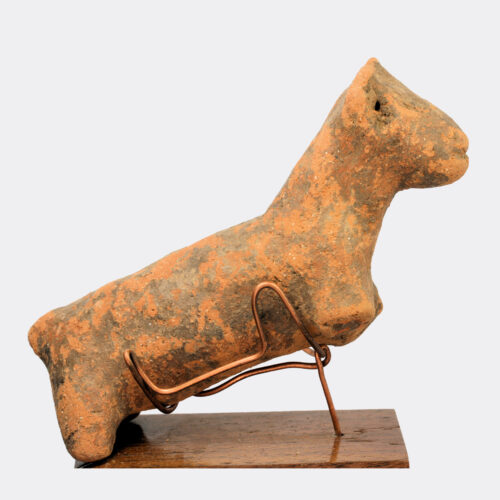 Italic or East Greek terracotta votive dog figure
