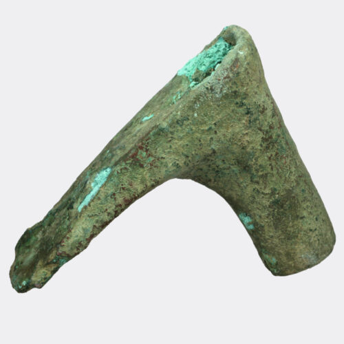 West Asian bronze pickaxe with hollow shaft